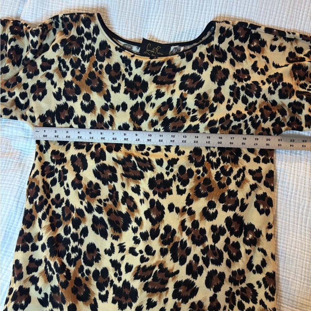 Vintage Leopard Print Terrycloth Swim Cover - Picture 8 of 11